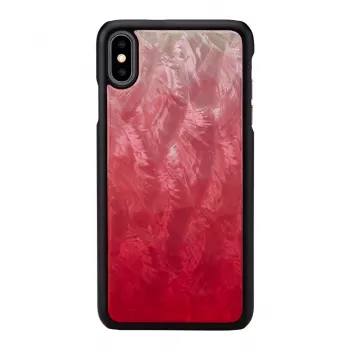 Etui na smartfona iKins do iPhone XS Max — różowe jezioro z czarnymi akcentami