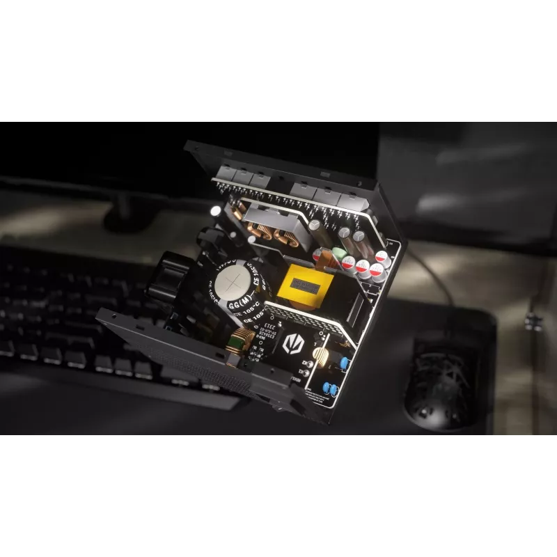 Zasilacz ENDORFY Supremo FM6 850 W, 24-pin ATX, w pełni modułowy, 80 PLUS Gold, wentylator 120 mm, czarny