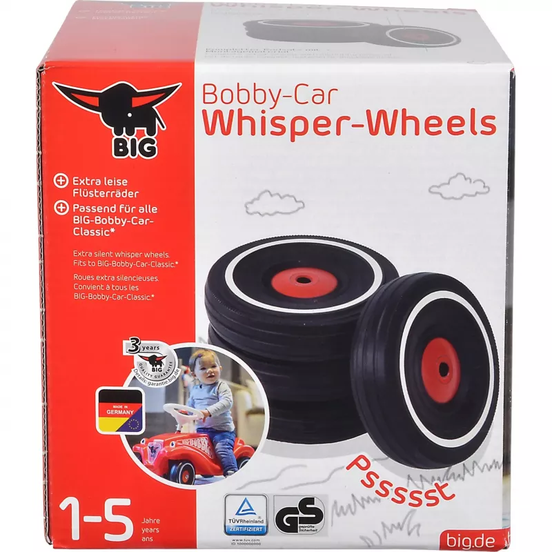 Zestaw cichych kół Simba-Dickie BIG Bobby-Car Whisper Wheels do samochodzika jeździka