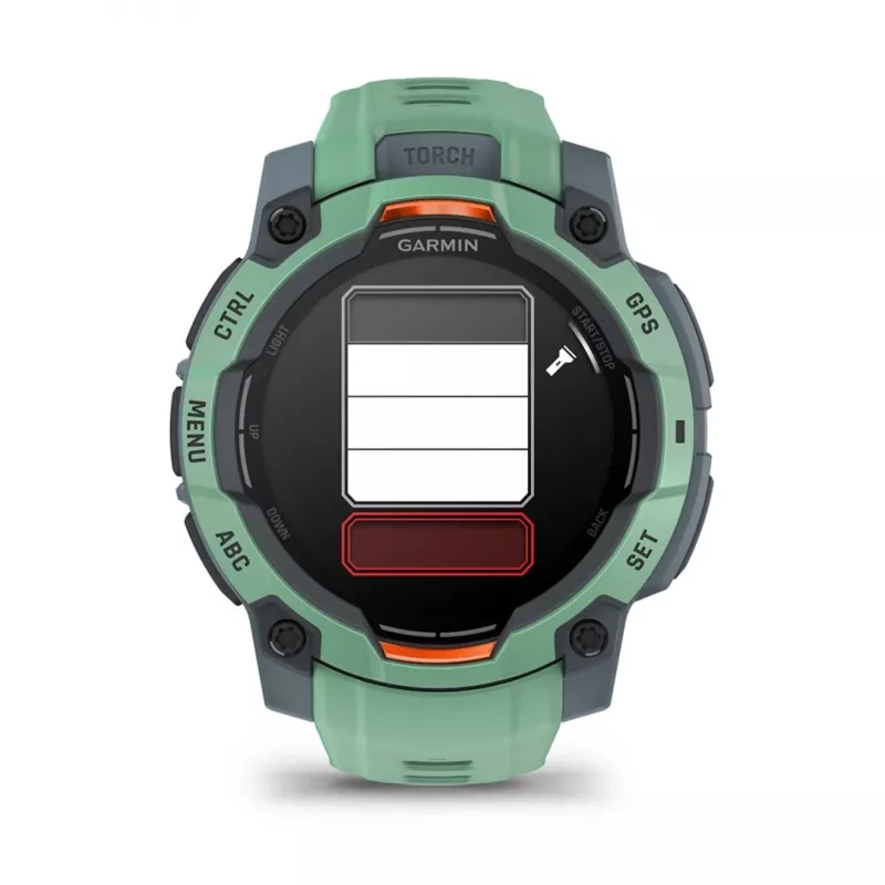 Garmin Instinct 3 AMOLED 3.05 cm (1.2) 45 mm Digitalny 390 x 390 pikseli Ekran dotykowy Zielony GPS (satelitarny)