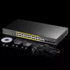 Przełącznik zarządzalny Cudy GS2028PS4 L2 Gigabit Ethernet 24 porty PoE 1U Czarny