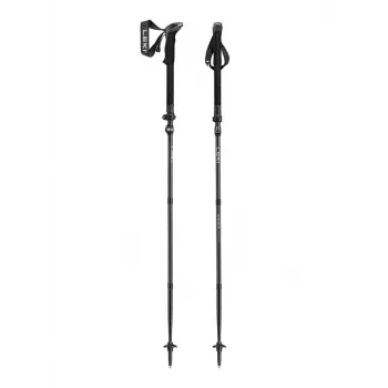 Kijki trekkingowe Leki Sherpa FX regulowane 120–140 cm, czarne