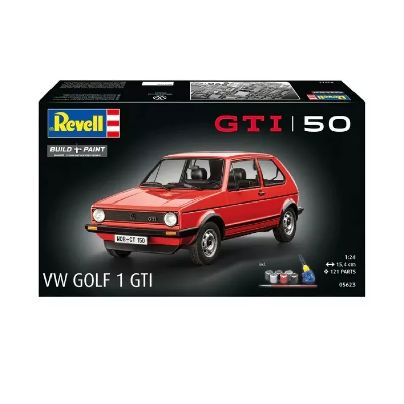Plastikowy model samochodu REVELL VW Golf1 GTI 50 lat skala 1:24