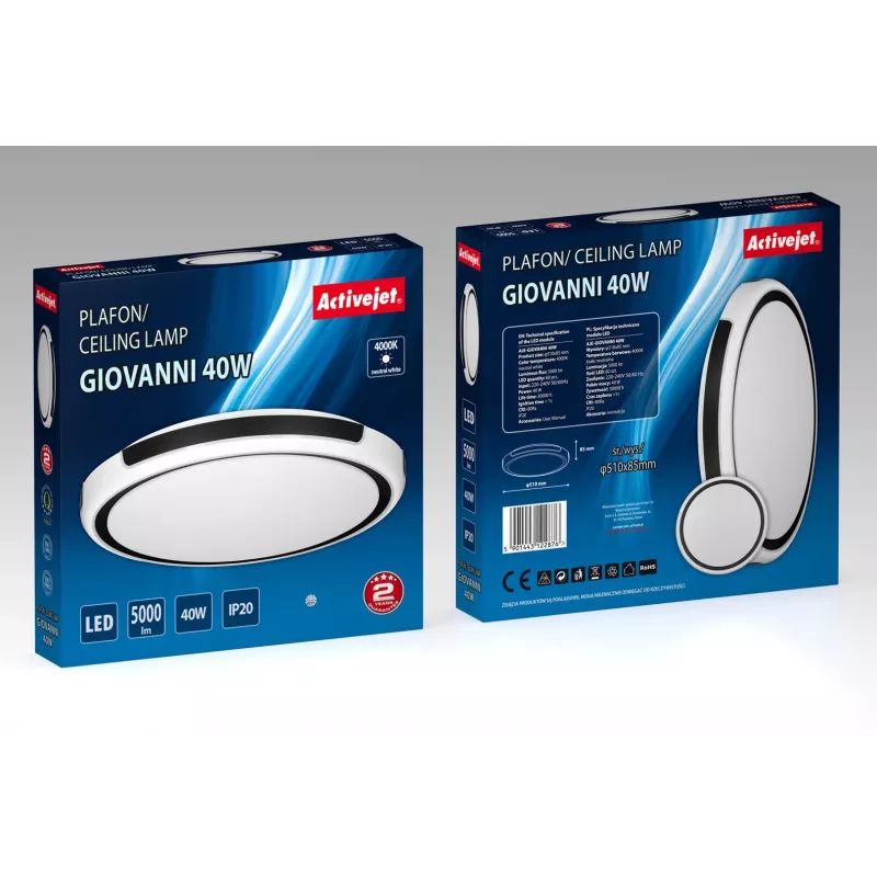Activejet AJE-GIOVANNI lampa sufitowa LED 40W