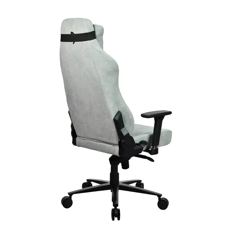 Fotel gamingowy Arozzi Vernazza SoftFabric Pearl zielony — ergonomiczny fotel gamingowy, miękka tkanina