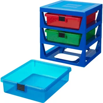 LEGO R.C. pudełko z szufladą niebieskie 40950002 (40950002)