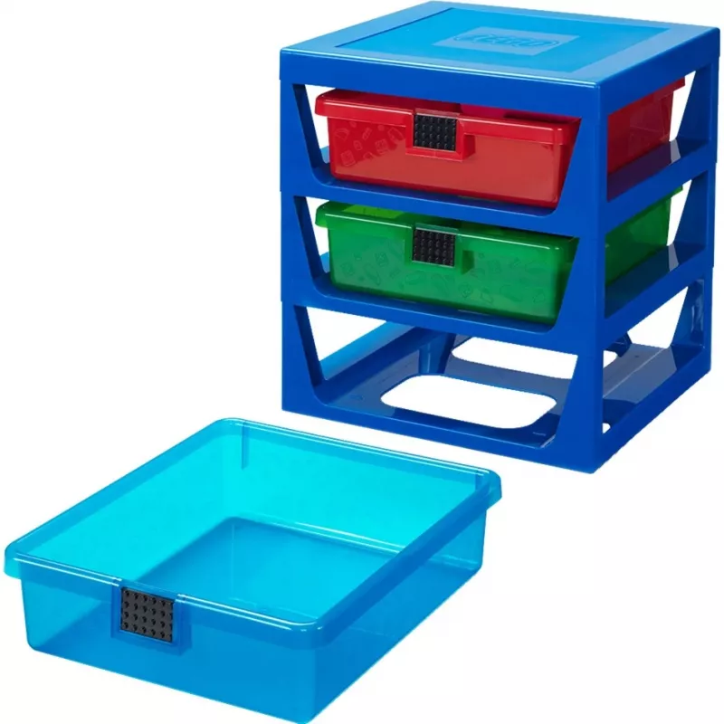 LEGO R.C. pudełko z szufladą niebieskie 40950002 (40950002)