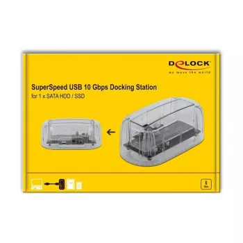 Obudowa HDD/SSD DeLOCK 64089 przezroczysta 2.5/3.5 cala