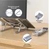 Podstawka pod laptopa UNITEK OT155SL srebrna aluminiowa, regulacja pochylenia 13-41°