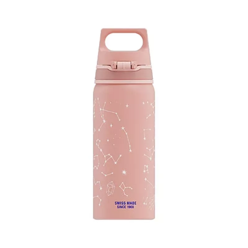 Aluminiowa butelka do picia Sigg 6005.10 — 600 ml, średnica 7,1 cm, 145 g, niebieski/różowy