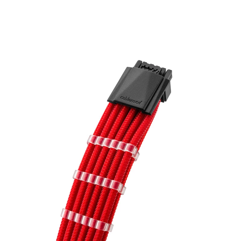 Zestaw przedłużaczy CableMod PRO ModMesh 12VHPWR — czerwony