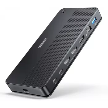 Stacja dokująca UNITEK D1103A01 USB4 przewodowa czarna 100W Power Delivery