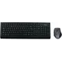 MediaRange MROS104 - Zestaw klawiatura i mysz - Bezprzewodowy - QWERTY - GB - Szary, Czarny (MROS104UK)