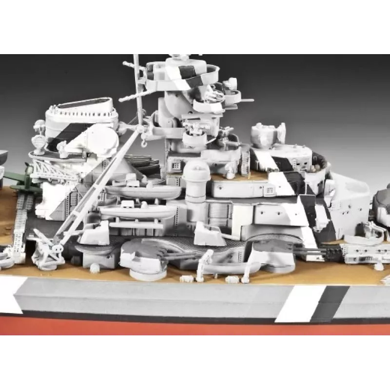 Model okrętu wojennego Revell Bismarck Zestaw do składania 1:700