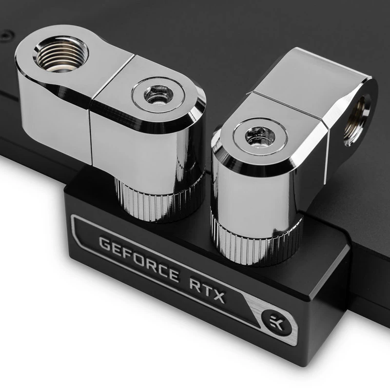 Złączka EK Water Blocks Mosiądz Nikiel Srebrny 33 mm