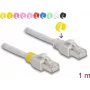 Kabel sieciowy DeLOCK RJ45 Cat.6A S/FTP 1m Szary