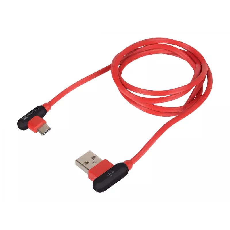 Kabel USB NATEC NKA-1201 USB 2.0 1m USB A USB C Czarny Czerwony