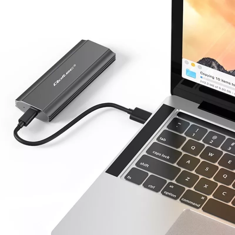Obudowa | kieszeñ NV2271 na dysk M.2 SSD | SATA | NVMe | USB-C | 2TB
