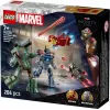 Klocki konstrukcyjne LEGO Marvel Super Heroes Iron Man War Machine zestaw 76320, 204 elementy, 2 minifigurki, 100 mm wysokości
