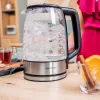 Czajnik Cecotec | ThermoSense 340 Clear | Elektryczny | 2200 W | 1,7 L | Szkło | Obrotowa podstawa 360° | Przezroczysty