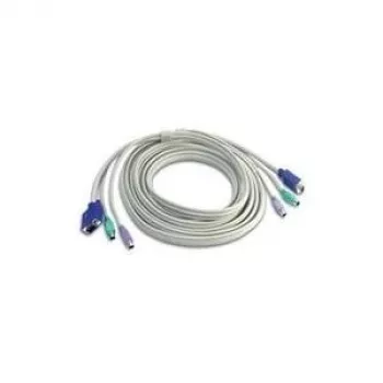 Kabel TRENDnet TK C15 - klawiatur / wideo / mysz (KVM) - PS/2, 6-styk., HD-15 (M) - PS/2, 6-styk., HD-15 (M) - 4,5 m (TK-C15)