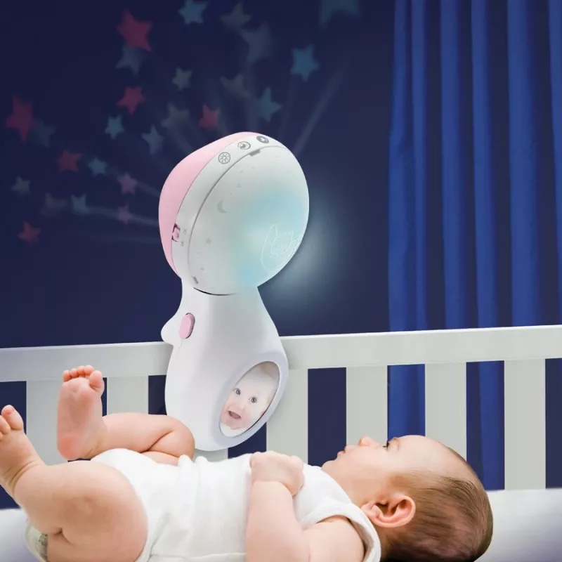 Pozytywka dziecięca B-kids 3in1 Infantino 150302050 — pudrowy róż, zabawka uspokajająca 3w1