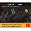 Karta pamięci Kodak EKMSD128GUHS2V2K SDXC UHS-II 128 GB, odczyt 300 MB/s, zapis 270 MB/s, U3 V90, Klasa 10