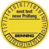 Benning etykiety inspekcyjne 300 szt. do testera urządzeń 756212 (Ø) 30 mm Następna inspekcja (756212)