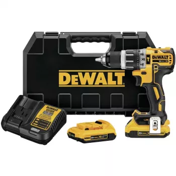 Wiertarko-wkrętarka akumulatorowa DeWalt DCD796D2-QW 18V Li-Ion, 2x2Ah, bezkluczowy uchwyt 13 mm, udarowa, 1,6 kg