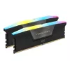 DIMM 64 GB DDR5-6000 (2x 32 GB) Dual-Kit, Arbeitsspeicher schwarz, CMH64GX5M2B6000C30, Vengeance RGB, INTEL XMP