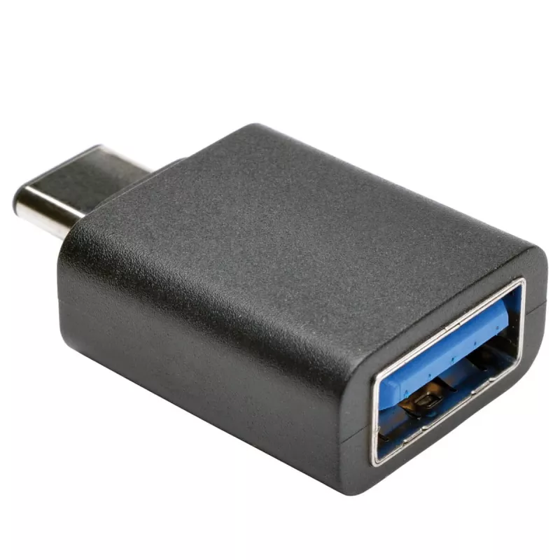 Eaton Tripp Lite Series USB 3.1 Gen 1.5 Adapter USB-C na USB Type A M/F 5 Gbps Tablet Smartfon - Adapter USB - USB Type A (żeński) na 24-pin USB-C (męski) - USB 3.1 - Czarny (U428-000-F)