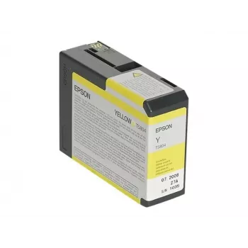 Epson Singlepack żółty T580400, żółty, tusz pigmentowy, 80 ml, 1 szt.