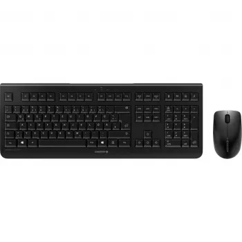 CHERRY DW 3000 klawiatura W zestawie mysz Uniwersalna RF Wireless QWERTZ niemiecki Czarny