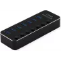 ROLINE USB3.2 Gen1 Hub, 7x A, Porty indywidualnie przełączane (14.02.5057)