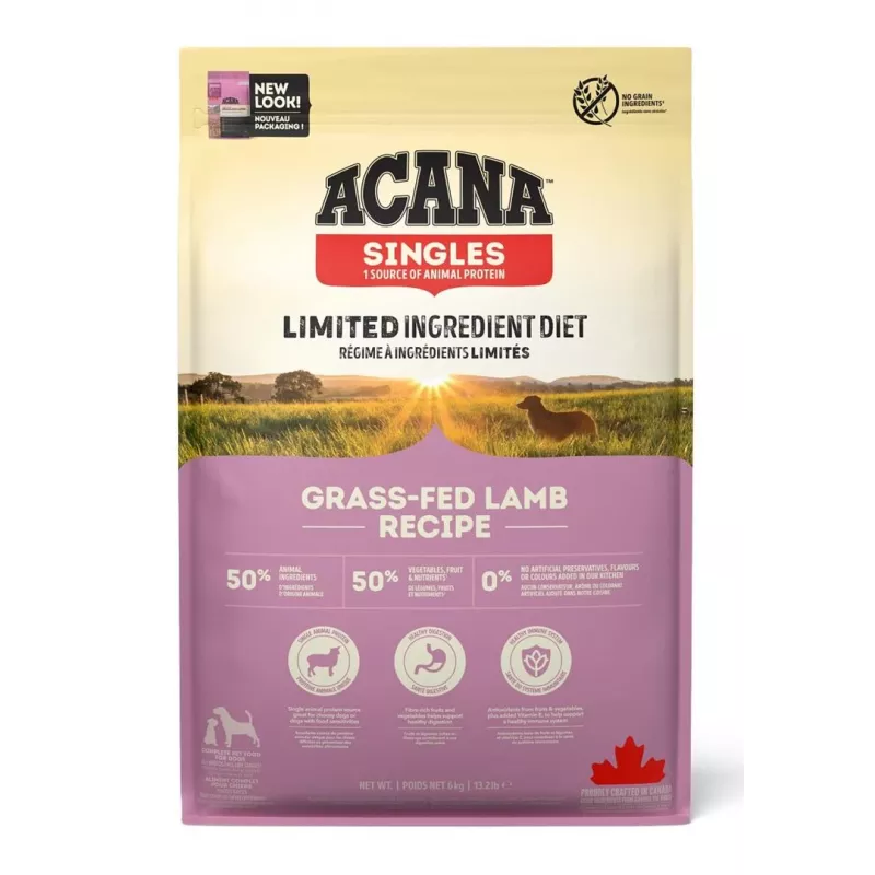ACANA Singles Grass-Fed Lamb - sucha karma dla psów - 6kg