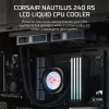 Chłodzenie cieczą All-in-one Corsair Nautilus 240 RS LCD 12 cm czarny