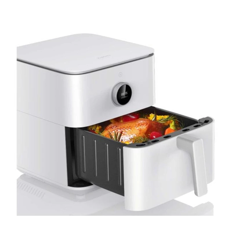Frytkownica powietrzna Xiaomi Smart Single 6,5 L 1800 W Biała — 6,5 L, 1800 W, Wi‑Fi, LCD, misa z PTFE