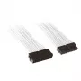 SilverStone PP07-MBW - Kabel przedłużający zasilania - ATX, 24-pin (M) - ATX, 24-pin (W) - 30 cm - Biały (SST-PP07-MBW)