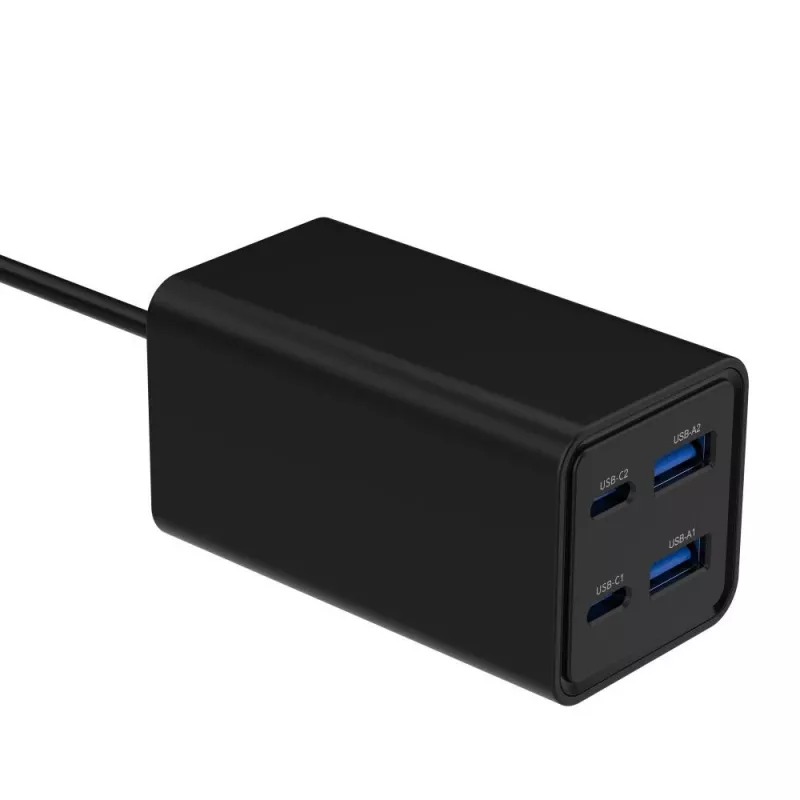 Gembird TA-UC-2A2C-PD65-01-BK ładowarka do urządzeń mobilnych Laptop, Smartfon Czarny AC Szybkie ładowanie Wewnętrzna