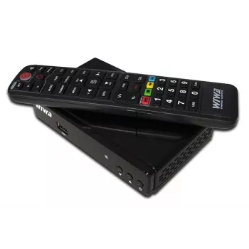 Tuner STB WIWA 2_275294 H.265 DVB-T/DVB-T2 HD, 1 tuner, 470–860 MHz, HDMI 1.3, USB 2.0, SCART, czarny