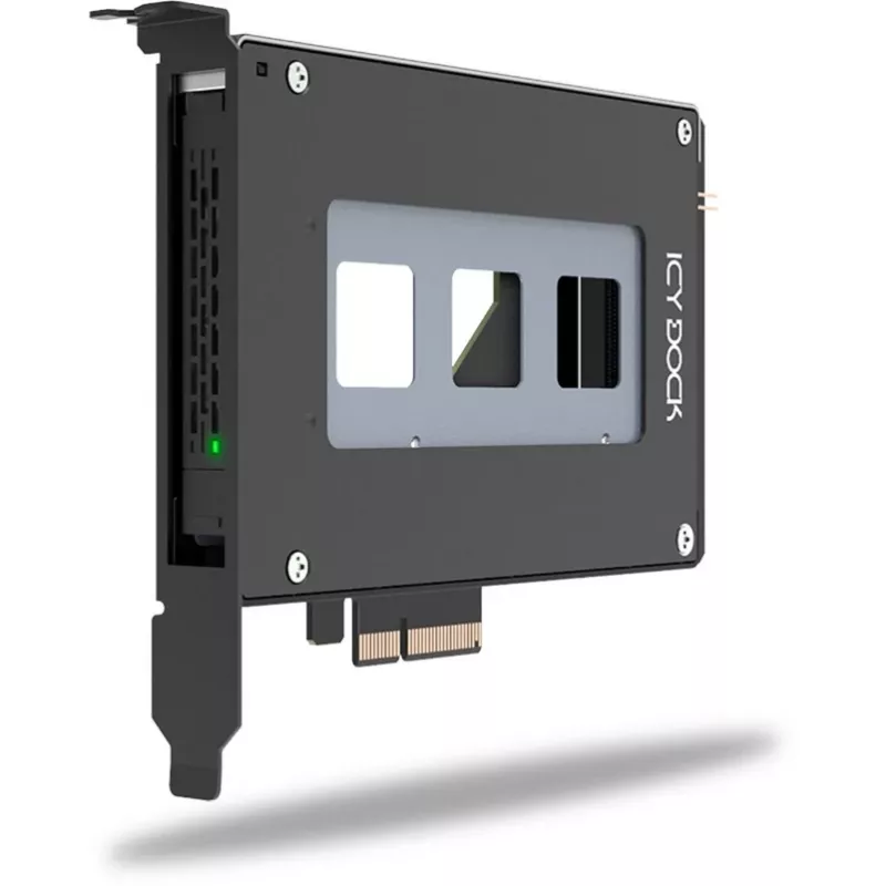 ICY Dock ToughArmor MB111VP-B - mobilny stelaż pamięci - mobilny stelaż SSD and2 / and3 - 2.5 (6,4 cm) - NVMe - PCIe 4,0 x4 - Czarny (MB111VP-B)