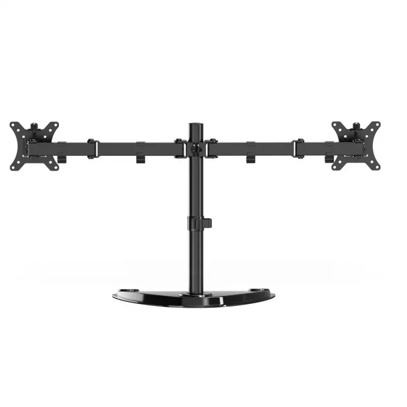 Stojak biurkowy do monitora Gembird MS-D2ST-02 (obrót, pochylenie, obrót wokół osi), 13”-32”, czarny