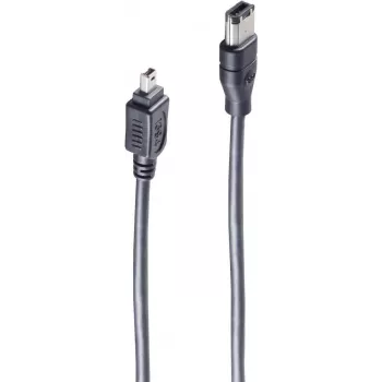 shiverpeaks ®-BASIC-S--Kabel połączeniowy FireWire, kabel IEEE 1394B, wtyk 9-pin na wtyk 1394A 4-pin, 1,8 m (BS77212)