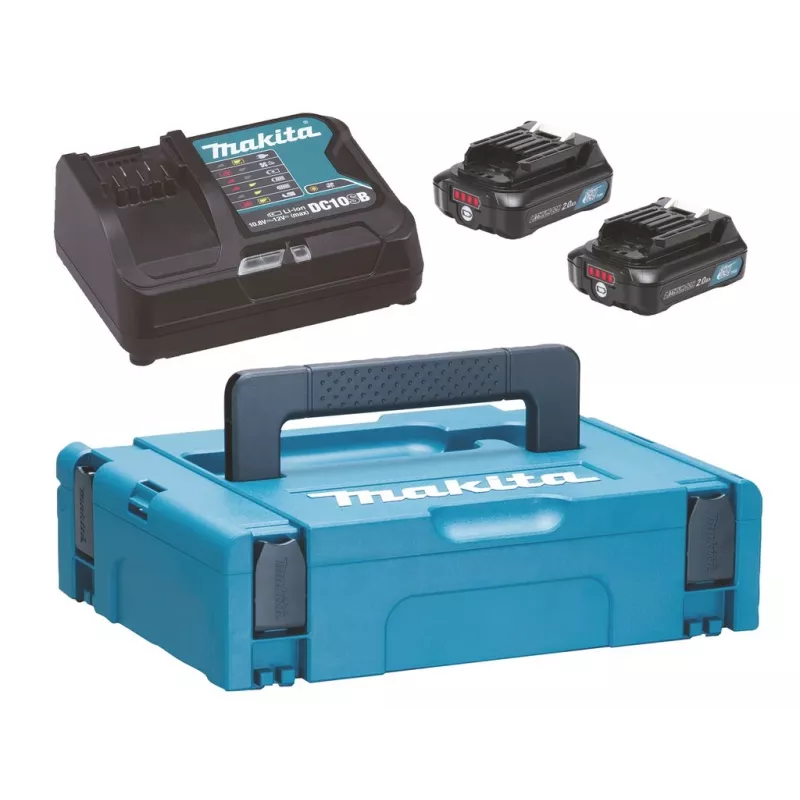 MAKITA ZESTAW ZASILACZA 12V 2x2,0Ah (BL1021Bx2+DC10SB) MAKPAC