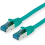 VALUE - Patch-kabel - RJ-45 (M) na RJ-45 (M) - 3 m - SFTP, PiMF - CAT 6a - Bezhalogenowy, Formowany, Snagless, linka - Zielony (21.99.1943)