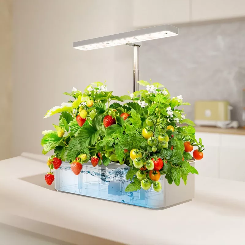 Inteligentny system do uprawy roślin GreenBlue, SMART doniczka, 4L, na 12 roślin, pełne spektrum LED, GB133