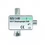 axing SZU 3-00 - 0,0001 - 2,4 GHz - 20 dB - srebrny - gniazdo F/ wtyk F - aluminium