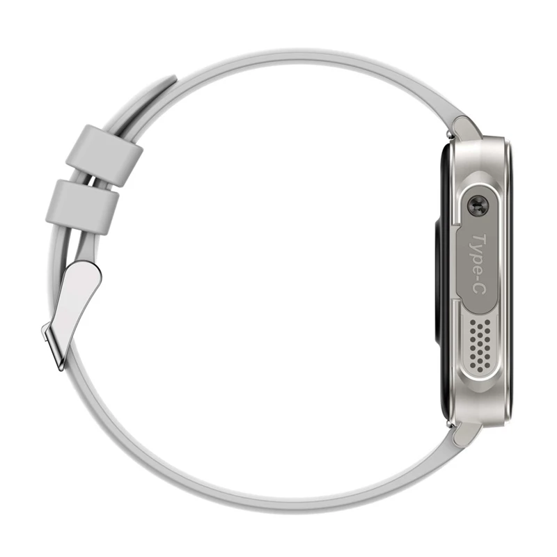 Smartwatch Colmi P80 srebrny – Colmi P80 kompaktowy smartwatch, srebrna koperta