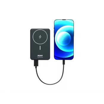 Power Bank Port Designs 907005 10000 mAh ładowanie bezprzewodowe czarny