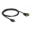 Kabel wideo DeLOCK 85653 1,5 m HDMI typ A DVI czarny